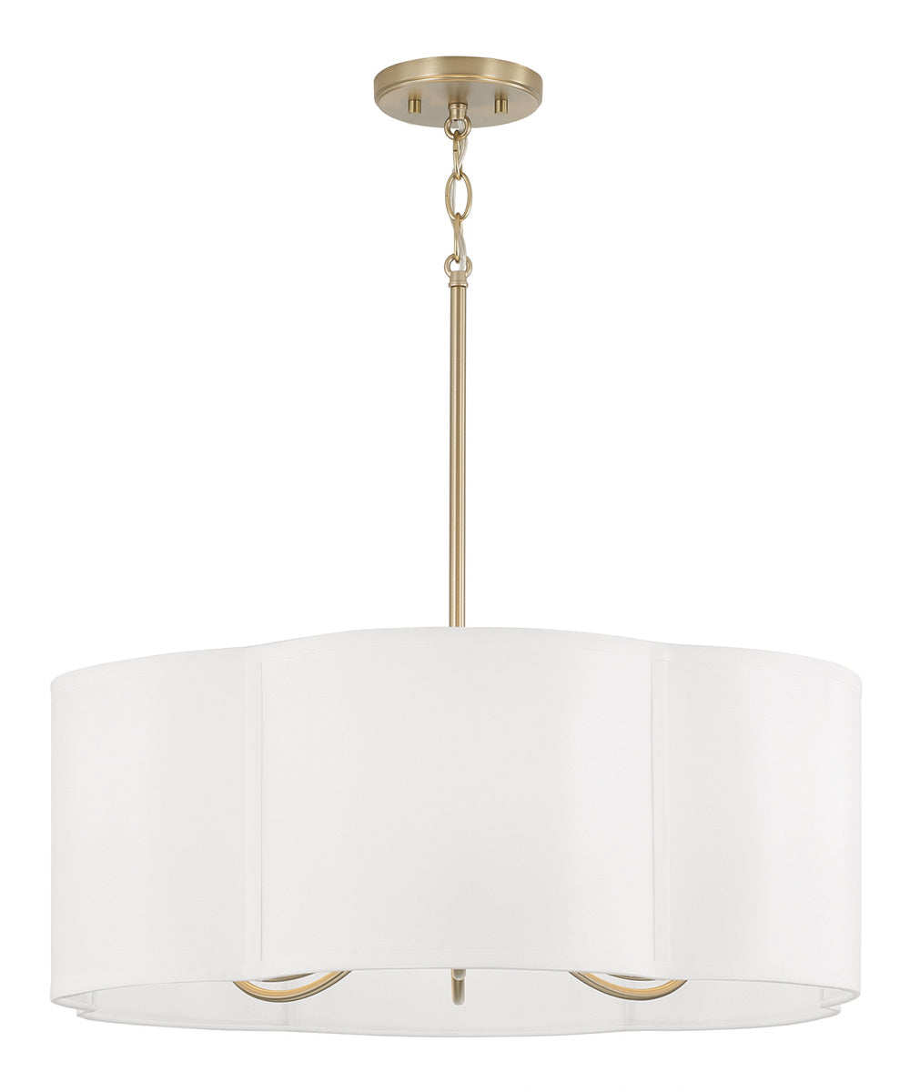 Sabine 6-Light Pendant Matte Brass
