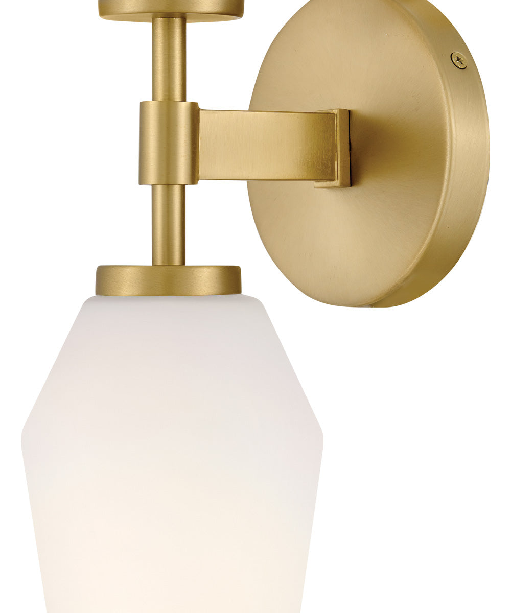 Gio 2-Light Large Two Light Sconce in Lacquered Brass