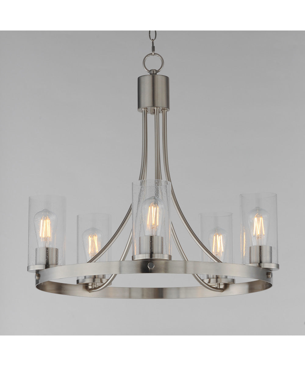 Livingston 5-Light Chandelier Satin Nickel