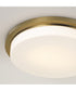 Dominic 1-Light Flush Aged Brass
