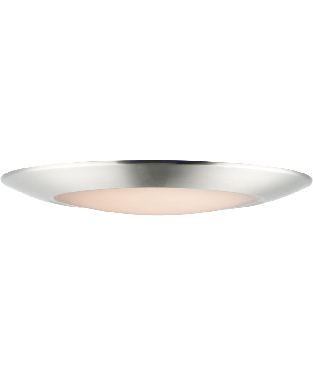Diverse 13 inch LED Flush Mount 5CCT Satin Nickel
