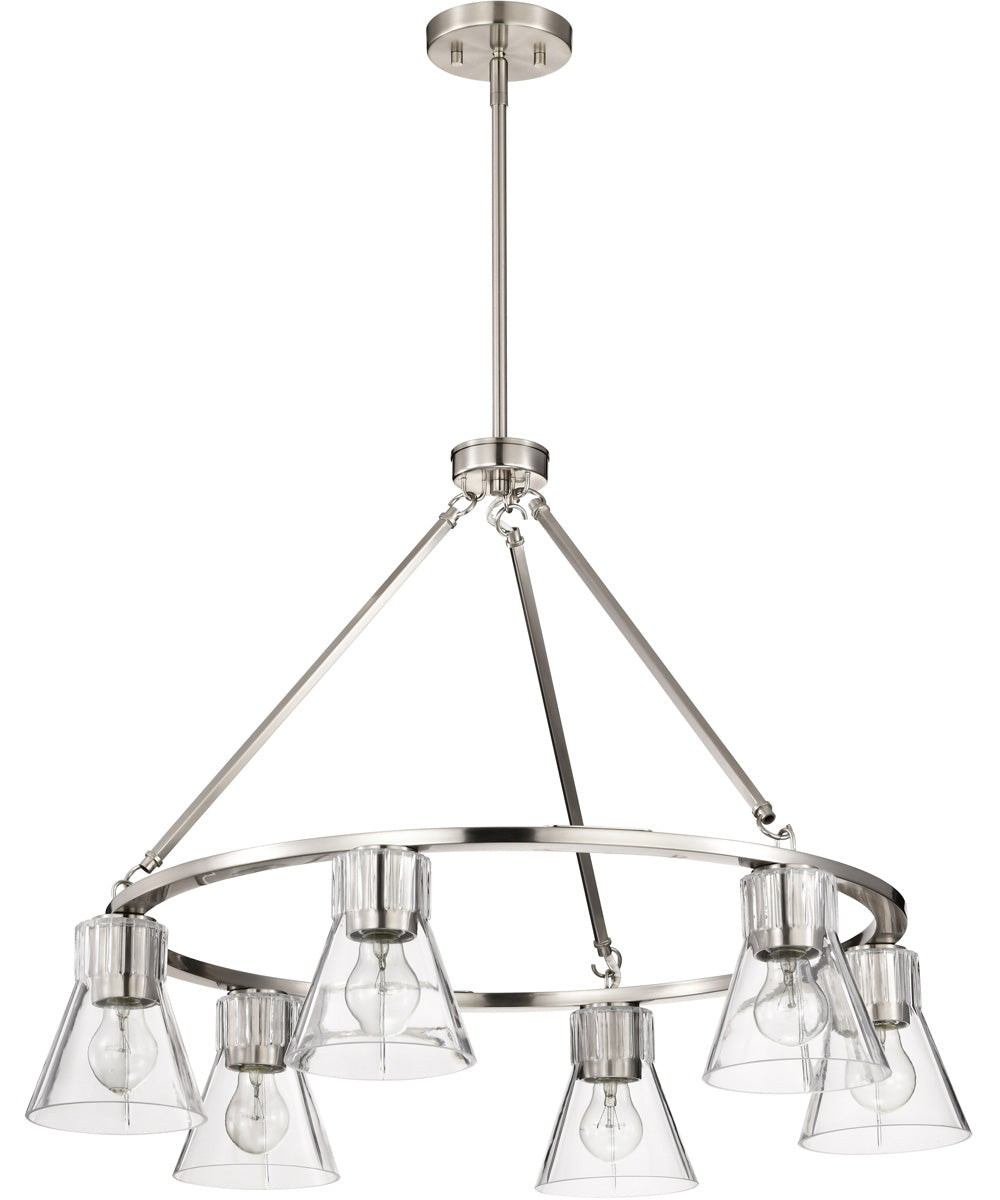 Gianna 6-Light Chandelier Brushed Nickel