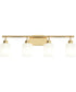 Reines 4-Light Bath Vanity with Opal Glass Shades Brushed Gold