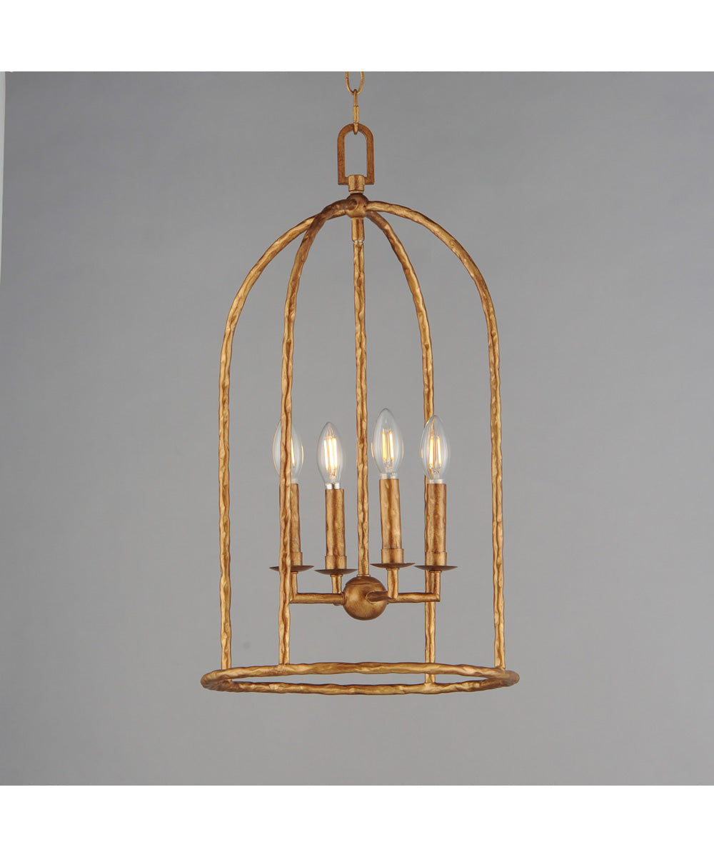 Martel 4-Light Pendant Etruscan Gold