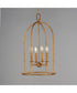 Martel 4-Light Pendant Etruscan Gold