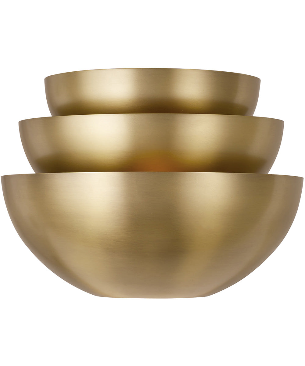 Gia 2-Light Sconce Aged Brass