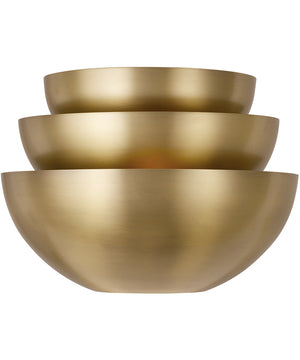 Gia 2-Light Sconce Aged Brass