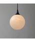 Neve Single Pendant Black