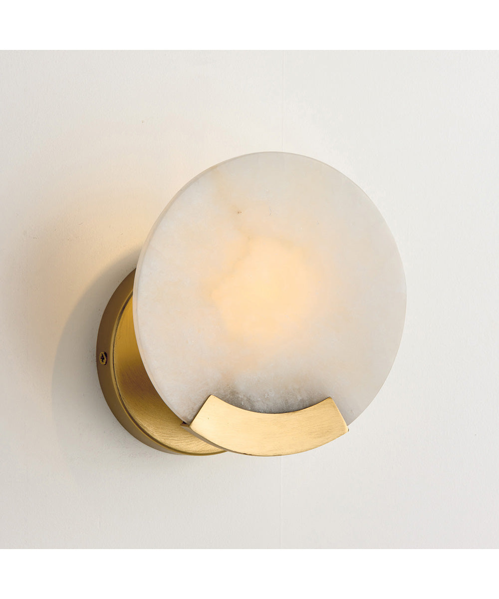 Oriya 1-Light Sconce Aged Brass