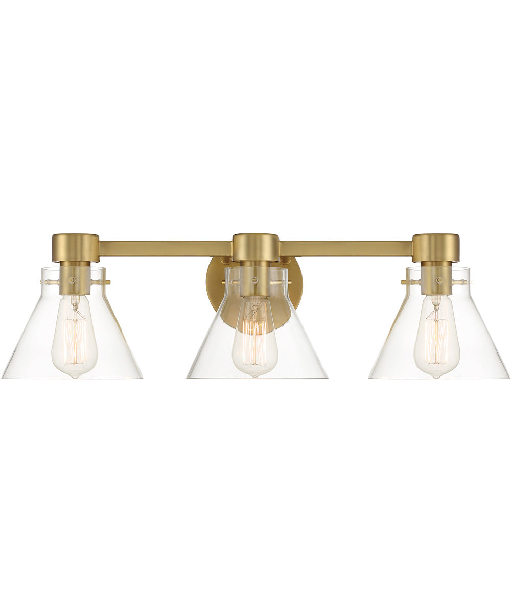 Willow Creek 3 Light Vanity Brushed Gold