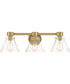 Willow Creek 3 Light Vanity Brushed Gold