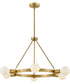 Orla 6-Light Medium Single Tier Chandelier in Lacquered Brass
