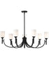Solara 7-Light Chandelier Matte Black