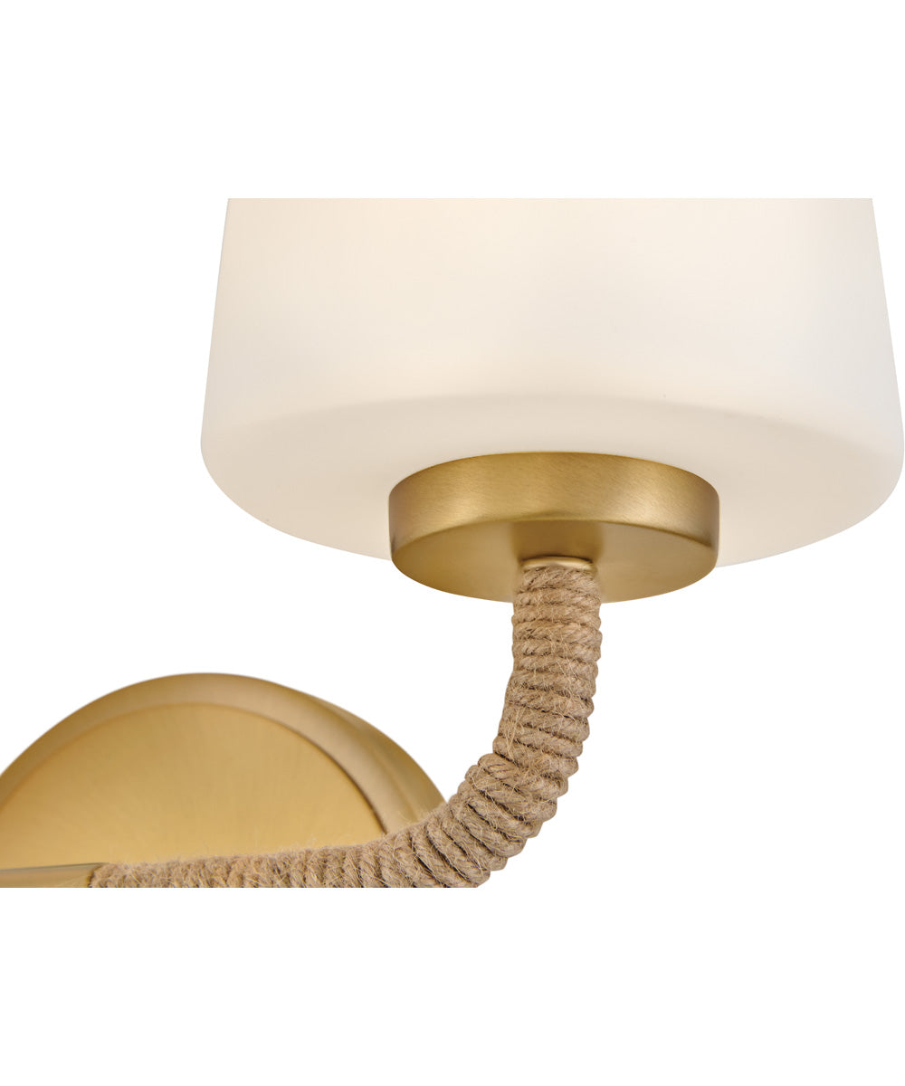 Kline 2-Light Small Two Light Vanity in Lacquered Brass