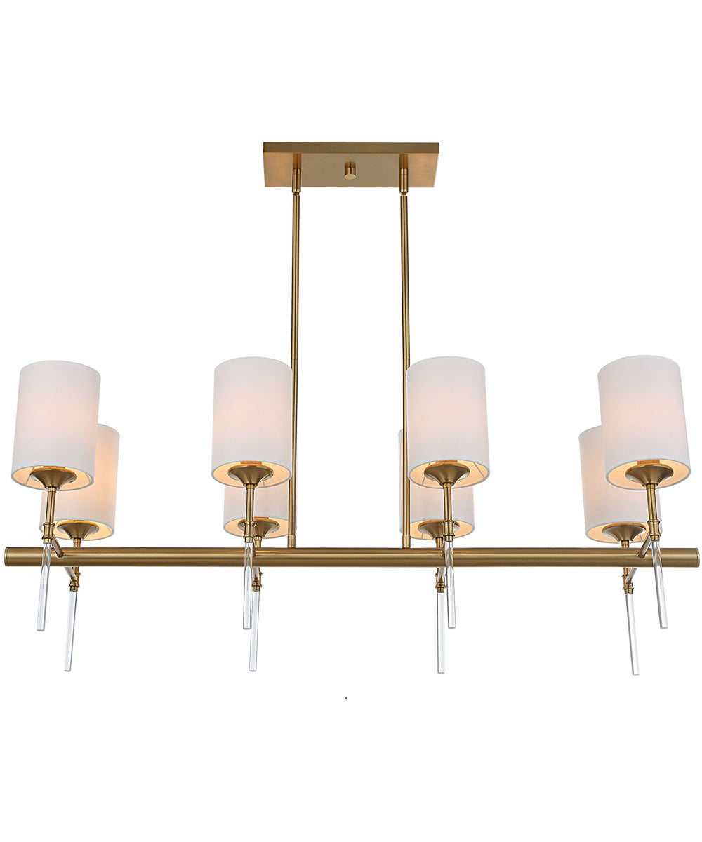 Awyr 8 Light Linear Chandelier