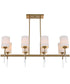 Awyr 8 Light Linear Chandelier