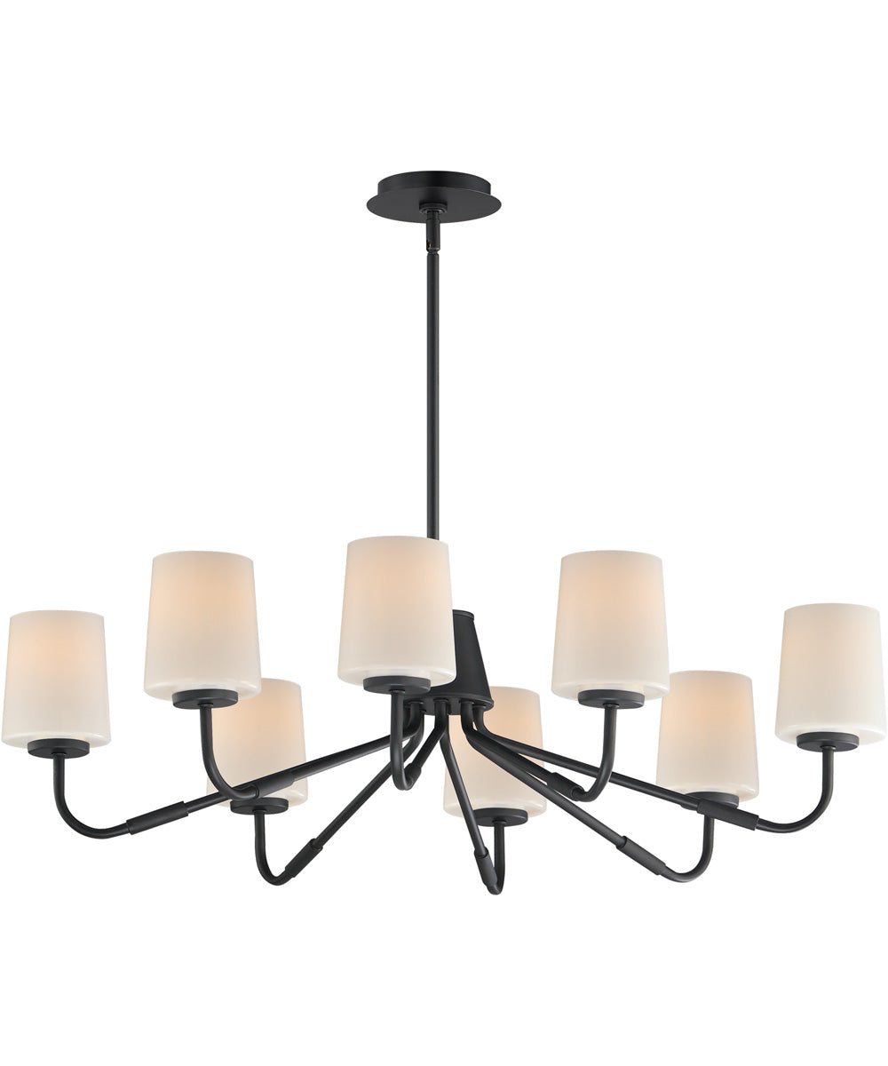 Durham 8-Light Chandelier Black