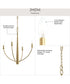 Jheni 4-Light Medium Chandelier Brushed Gold