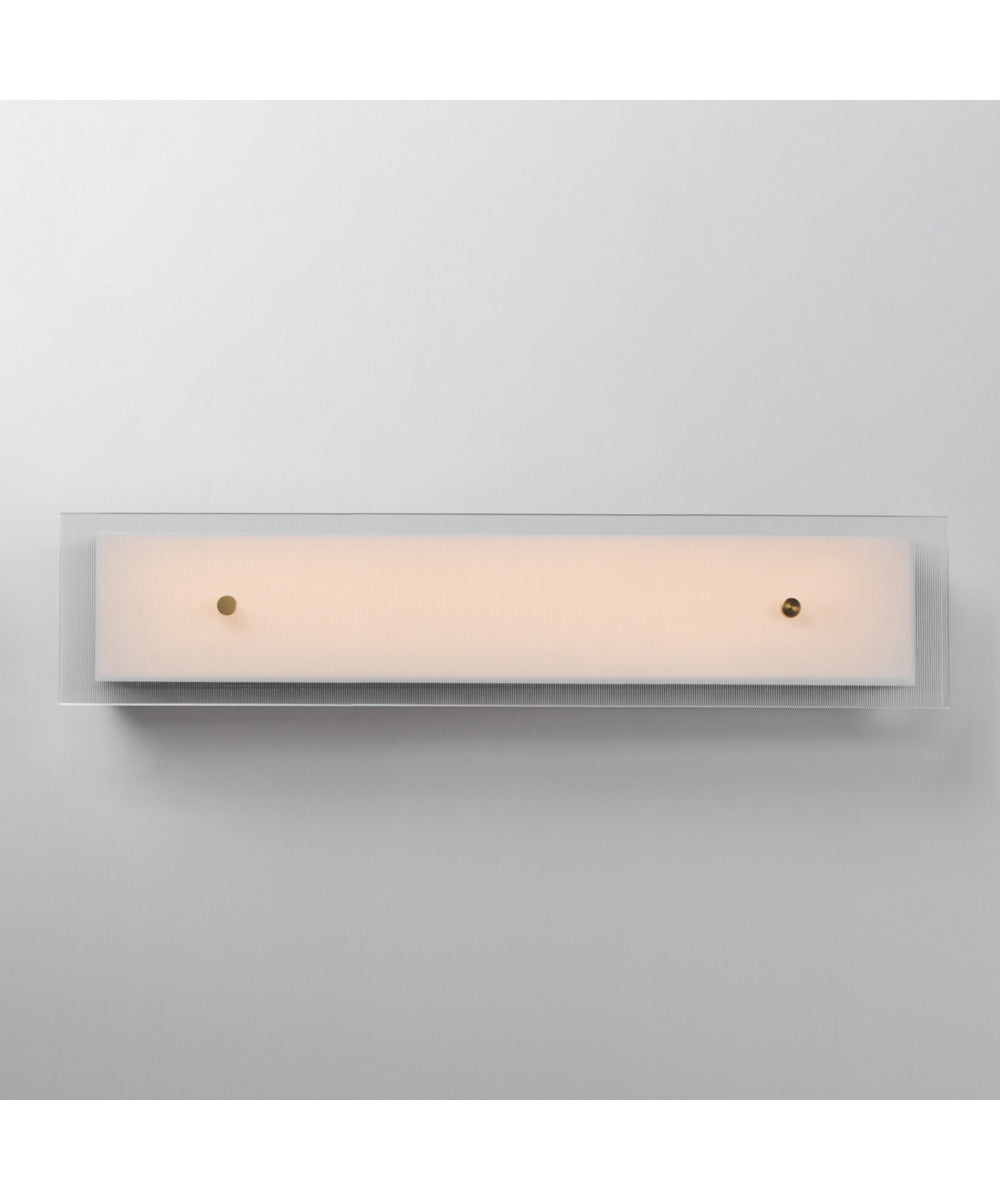 Spectre 30 inch Wall Sconce Black / Natural Aged Brass