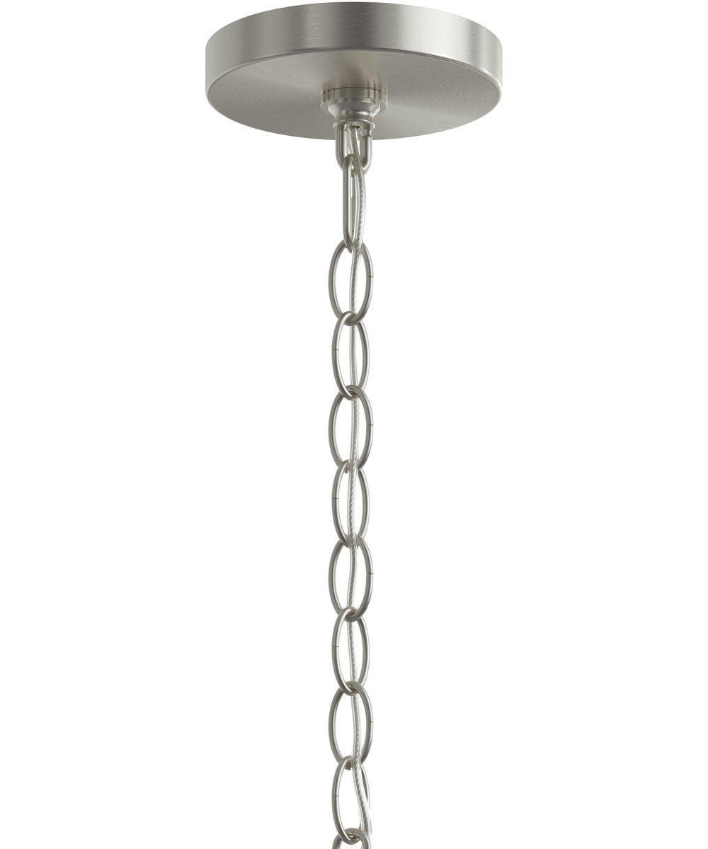 Ilia 1-Light Pendant with Clear Glass Shade Brushed Nickel