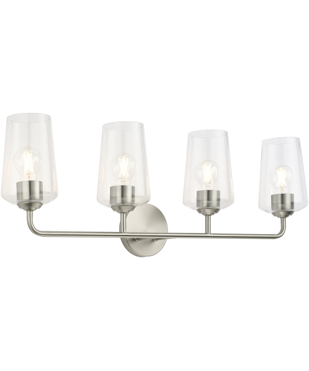 Celino 4-Light Bath & Vanity Brushed Nickel