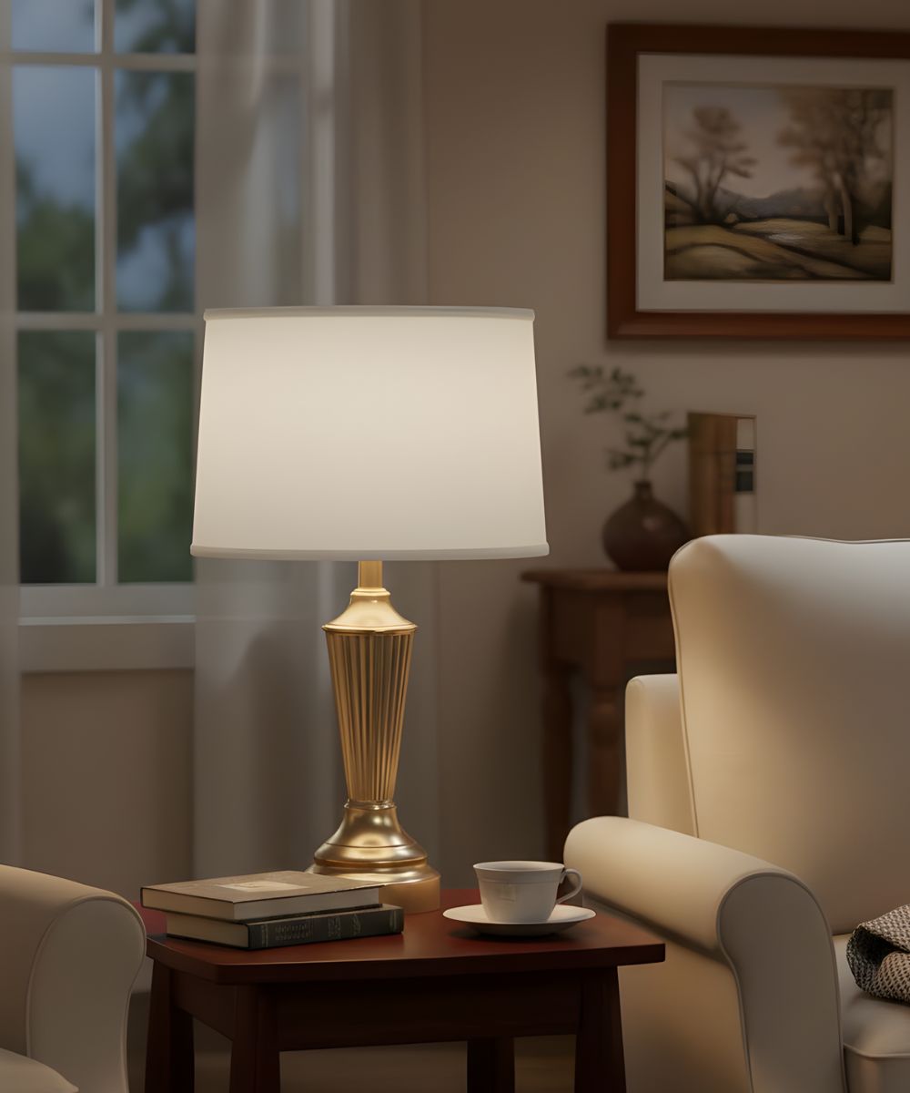 18x19x12 Pearl Supreme Satin Drum Hardback Lampshade