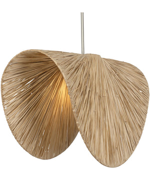 Bend 1 Light Raffia Pendant