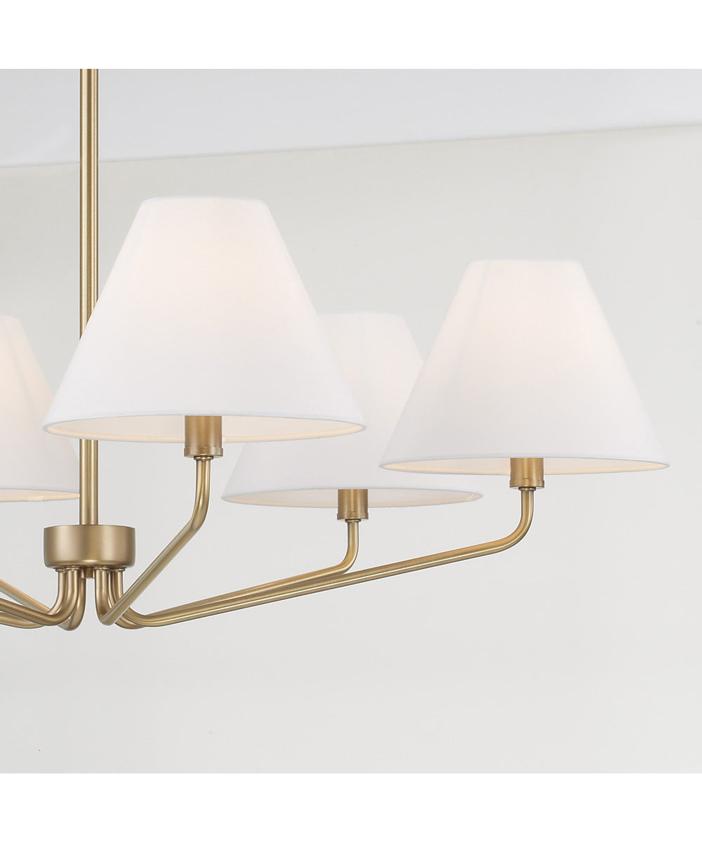 Chadwick 6-Light Chandelier Aged Brass