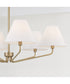 Chadwick 6-Light Chandelier Aged Brass