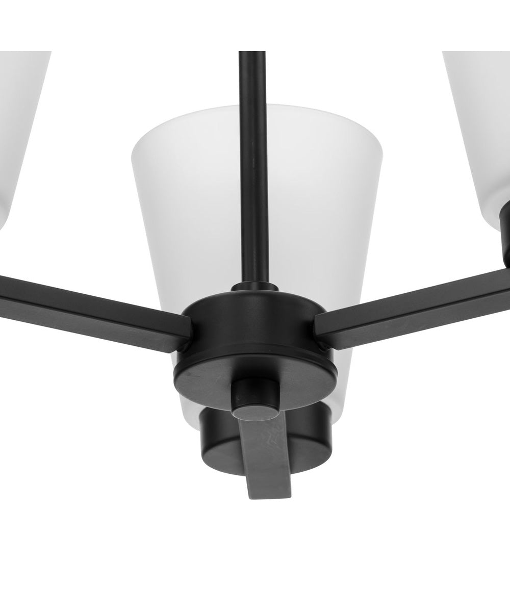 Tanner 3-Light Chandelier Matte Black