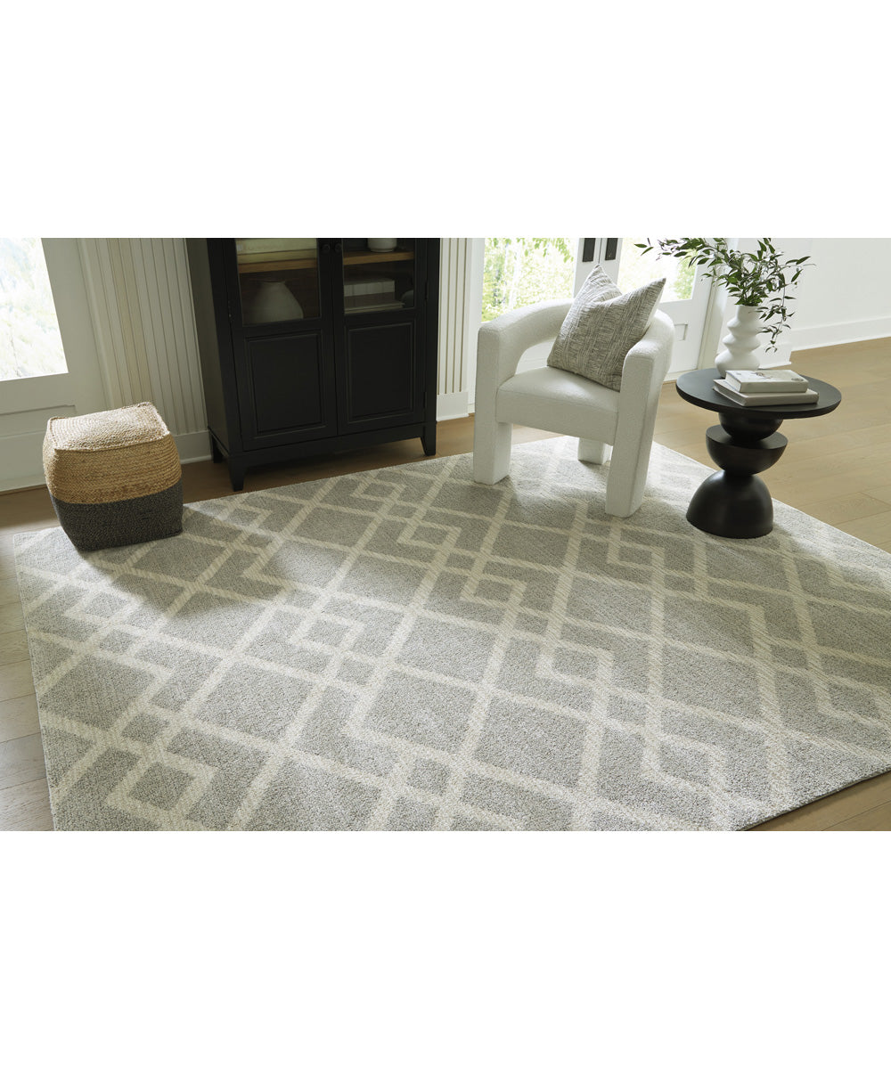 Unawick Large Rug Gray/Ivory