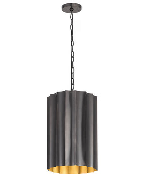 Allegra Small 1-Light Pendant Gunmetal / Gold