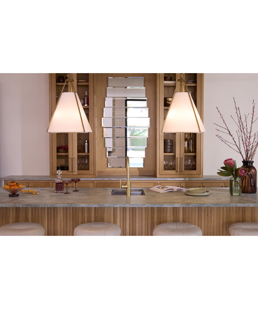 Gorham 3-light Pendant Brushed Brass