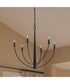 Jheni 6-Light Chandelier Matte Black