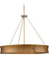 Lusail 6-Light Luxe Industrial Chandelier Soft Gold