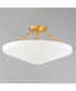 Artemis 3-Light Flush Mount Natural Aged Brass