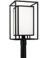 Aiden 1-Light Outdoor Post-Lantern Black