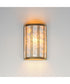 Miramar 1-Light Wall Sconce Capiz / Natural Aged Brass