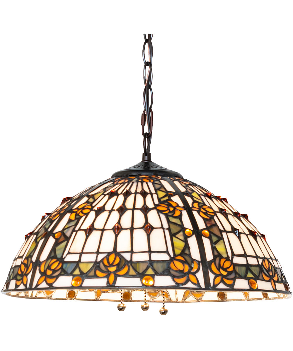 16" Wide Fleur-de-lis Pendant