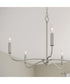 Ilia 5-Light Chandelier Brushed Nickel