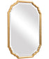 21x31" Wall Mirror Lightly Antiqued Metallic Gold Leaf