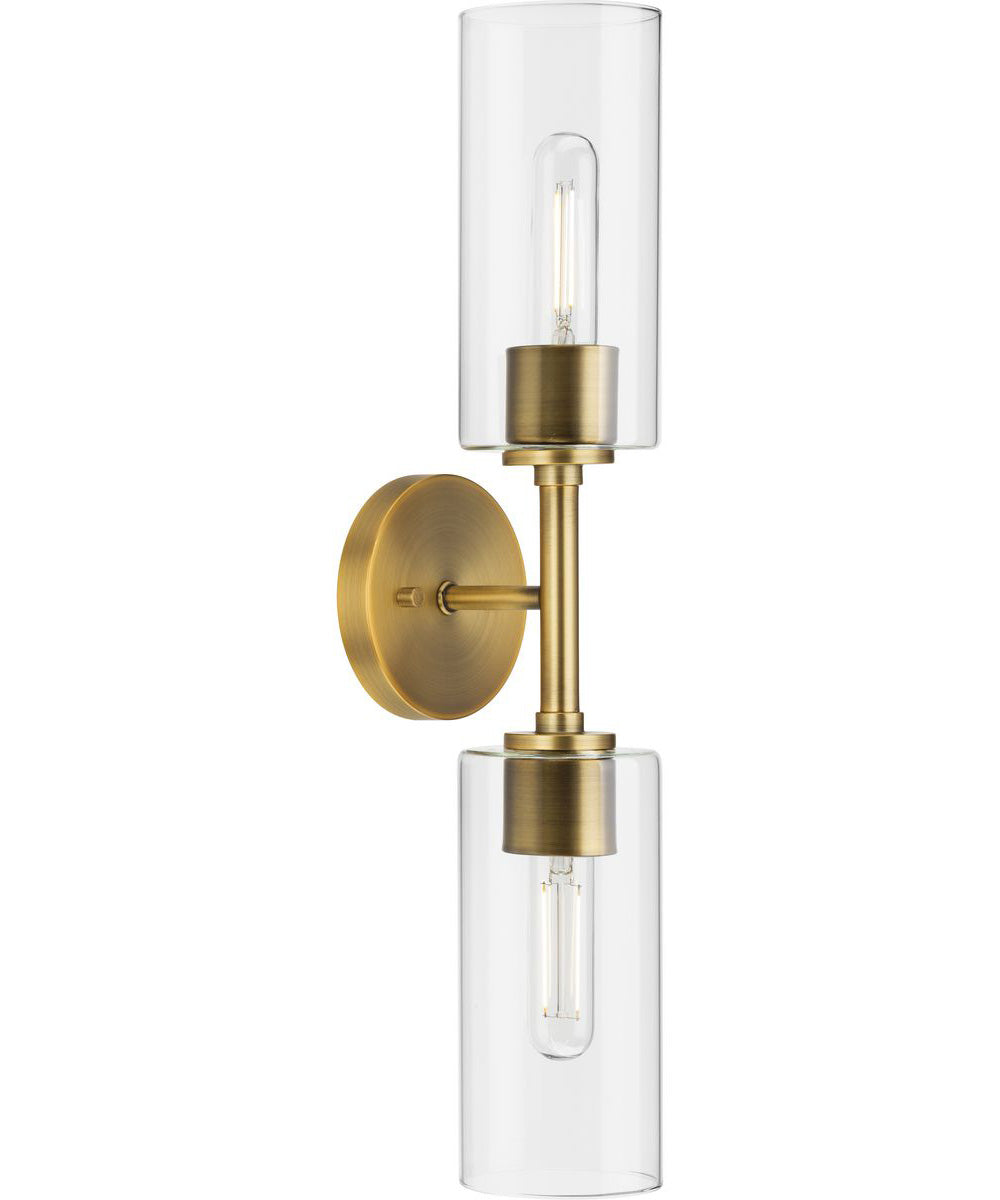 Cofield 2-Light Wall Bracket Vintage Brass