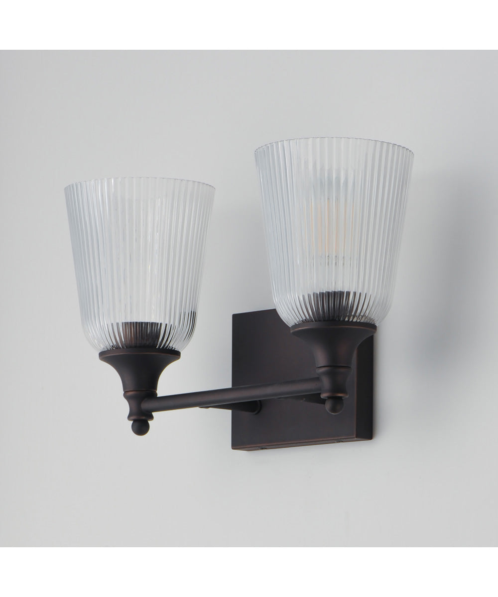 Julip 2-Light Bath Vanity Dark Bronze