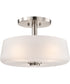 Lune 3-Light Close-to-Ceiling Brushed Nickel