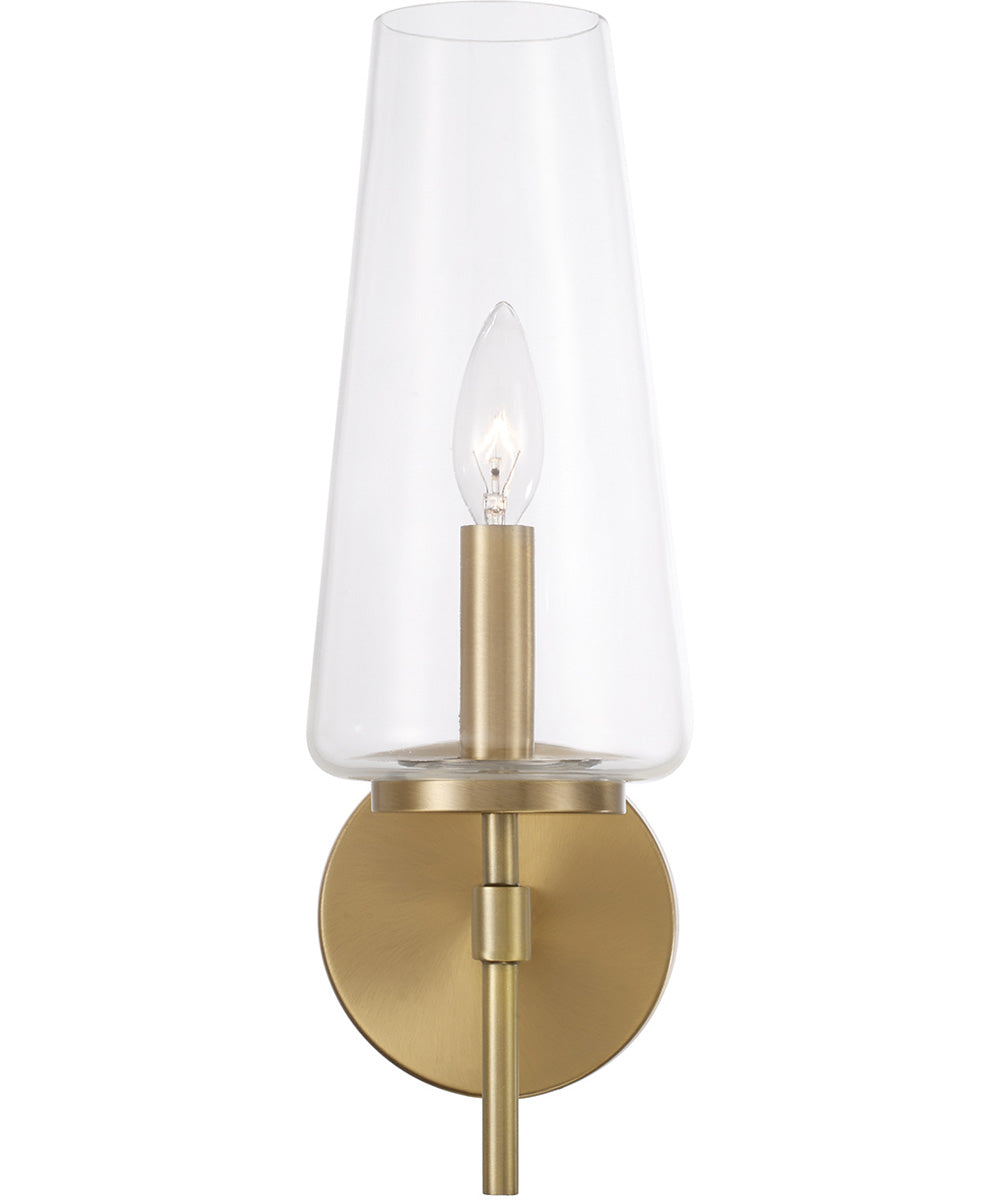 Aaron 1-Light Sconce Aged Brass