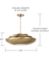 Gia 1-Light Pendant Aged Brass