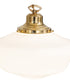 16" Wide Revival Schoolhouse Traditional Globe Pendant
