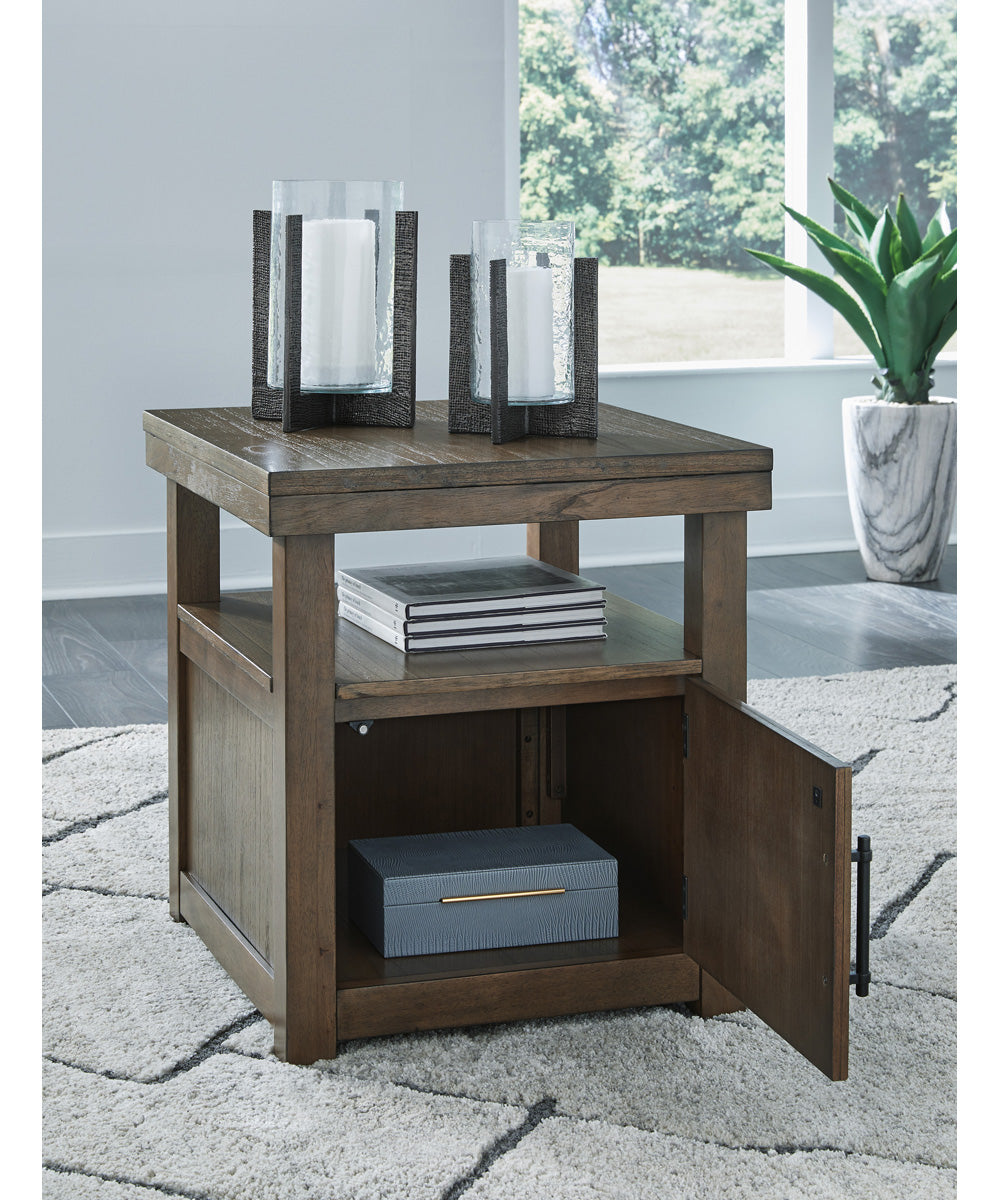 Boardernest Rectangular End Table Brown