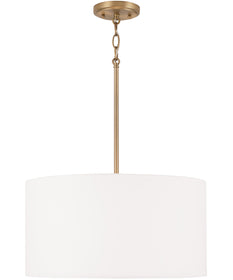 Alan 3-Light Pendant Aged Brass
