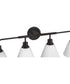 Pleated II 4-Light Lighting Flat Black